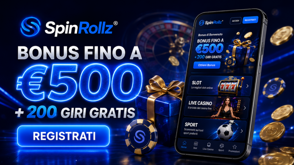 SpinRollz Casino Recensione 2026: Bonus, Giri Gratuiti e Codici Esclusivi